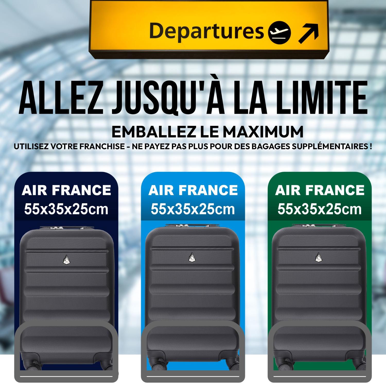 Bagage cabine à main - valise et sac Air France pas cher | Rayon d'or Bagage cabine à main - valise et sac Air France pas cher | Rayon d'or