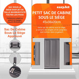 Aerolite 45x36x20cm easyJet Maximale Koffer ABS Leichter Hartschale Kabinentrolley Untersitz Trolley Bordkoffer Handgepäck 45x36x20 mit 4 Rollen und TSA-Geprüftes Schloss (Kohlegrau)