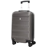 Aerolite Valise Cabine 55x35x20cm ABS Bagage Cabine Bagage à Main Valise 34L Rigide Légere à 4 roulettes, pour Ryanair, Easyjet, Air France, Lufthansa, Jet2 et Plus, 55cm, Garantie De 5 Ans