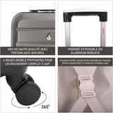 Aerolite Valise Cabine 55x35x20cm ABS Bagage Cabine Bagage à Main Valise 34L Rigide Légere à 4 roulettes, pour Ryanair, Easyjet, Air France, Lufthansa, Jet2 et Plus, 55cm, Garantie De 5 Ans