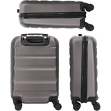 Aerolite Valise Cabine 55x35x20cm ABS Bagage Cabine Bagage à Main Valise 34L Rigide Légere à 4 roulettes, pour Ryanair, Easyjet, Air France, Lufthansa, Jet2 et Plus, 55cm, Garantie De 5 Ans