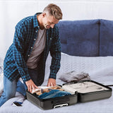 Aerolite 55 x 35 x 25 cm Valise à Bagages à Main Dur à 4 Roues, Taille maximale pour ITA Airways Alitalia Air Europa Air France KLM et Transavia