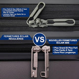 Aerolite 55x40x20 Ryanair Taille Maximale 40L ABS Cabine Bagage à Main Valise Rigide Légere à 4 roulettes, pour Easyjet, Lufthansa et Plus
