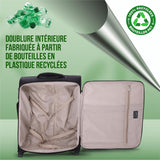 Aerolite 56x45x25 Cabine Bagage Easyjet Taille Maximale 60L Bagage à Main Valise Souple Légere à 2 roulettes, pour Jet2, British Airways, 56cm, Garantie De 10 Ans, Noir