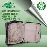 Aerolite Extensible 55x40x20 à 55x40x23 Ryanair Priorité Taille maximale Eco Bagage à Main Valise Bagage Cabine 55x40x20 55x40x23 2 Roues avec Serrure TSA (Noir)