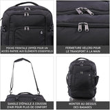 Aerolite 40x30x20 Wizz Air Taille maximale Sac à dos Respectueux de l'environnement Bagage de cabine Approuvé Voyage Carry On Holdall Sac à bandoulière Flight Rucksack avec YKK Zippers Garantie 5 ans