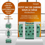 Aerolite Minimax Valise Enfant à 4 roulettes 45x36x20cm - Bagage Cabine pour Enfants 29L Bagage à Main de Voyage à Coque Rigide et 4 Roues - Set de Bagages avec Sac et Oreiller 45x36x20 (Dinosaure/Bleu)