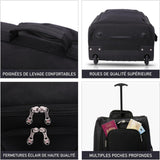 5 Cities The Valencia Collection Bagage à main approuvé en cabine, 55 cm (21"), 42 L, Noir