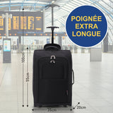 5 Cities The Valencia Collection Bagage à main approuvé en cabine, 55 cm (21"), 42 L, Noir