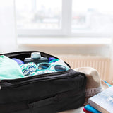 5 Cities Set de Deux Bagage à Main Valise à Roulettes Bagage de Cabine (Noir)