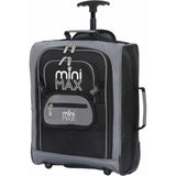 Aerolite MiniMAX 20L Wizz Air 40x30x20 Taille maximale Bagage à Main en Cabine sous Le siège Chariot à Dos Sac à Main en Cabine Sac à Main 2 Roues (Noir)