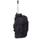 Aerolite Ryanair Sac à dos à roulettes 40 x 20 x 25 cm avec 2 roues recyclées et respectueuses de l'environnement avec poignée extensible, Noir