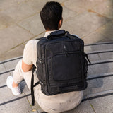 Aerolite Mochila Trolley de Tamaño Máximo 45x36x20 Easyjet con 2 Ruedas Equipaje de Cabina Reciclado Ecológico Homologado Asa Extensible Bolsa de Viaje Mochila de Vuelo con 10 Años de Garantía